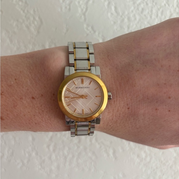 Burberry Gold and Silver Classic Watch - Picture 2 of 5